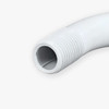 1/8ips Male Threaded 1-1/2in Long 90 Degree Bent Arm - White Finish