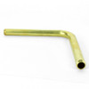 1/8ips Male threaded 4in Long 90 Degree Bent Arm - Unfinished Brass