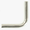 1/8ips Female Threaded 3in Long 90 Degree Steel Bent Arm - Polished Nickel Finish