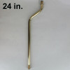 24in. Brass Plated Finish 1/8ips. Figurine Pipe with 2in. Offset