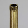 3in Long X 1/8ips (3/8in OD) Male Threaded Brass Reeded Pipe Stem