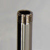 9in Long X 1/8ips (3/8in OD) Male Threaded Polished Nickel Finish Steel Reeded Pipe