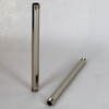 36n Long X 1/8ips (3/8in OD) Male Threaded Polished Nickel Finish Steel Reeded Pipe