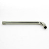 1/8ips Male Threaded 5in Long 90 Degree Bent Arm with 1/2in Thread on both ends - Polished Nickel