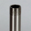 3in Long X 1/4ips (1/2in OD) Male Threaded Brushed/Satin Nickel Finish Steel Pipe