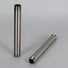 7in Long X 1/4ips (1/2in OD) Male Threaded Brushed/Satin Nickel Finish Steel Pipe
