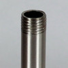 24in Long X 1/4ips (1/2in OD) Male Threaded Brushed/Satin Nickel Finish Steel Pipe