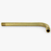 1/8ips Male Threaded 5in Long 90 Degree Bent Arm with 1/2in Thread on both ends - Unfinished Brass