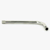 1/8ips Male Threaded 5in Long 90 Degree Bent Arm - Polished Nickel