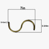 1/8ips Male Threaded Brass S Shape Arm