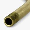 1/8ips Male Threaded 7in Long S Shape Bent Arm With 1/2 Inch Long Threads - Unfinished Brass