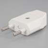 White - Non-Polarized 2-Pin European Europlug