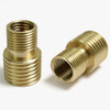 1/8ips Male X 1/4ips Male Threaded Brass Thread Adapter with 5/16-27 UNS Threaded Through Female Center Thread. Overall Length is 3/4in(0.75in).