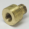 1/8ips Male X 3/8ips Male Threaded Brass Thread Adapter - Unfinished Brass