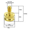 1/8ips. Female X 1/4-27 Male Thread Unfinished Brass Shade Rest