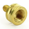 1/8ips. Female X 1/4-27 Male Thread Unfinished Brass Shade Rest