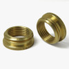 3/8ips. Female X 1/2ips. Male Thread Unfinished Brass Reducer with Shoulder