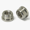 1/4-27 Female X 1/8ips. Male Thread Reducer with Shoulder - Polished Nickel Finish