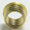 5/16-27 UNS X 1/8ips Reducer with Shoulder - Unfinished Brass