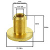 1/4-27 Female X 1/8ips. Male Thread Unfinished Brass Shade Rest