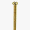 2in Long X 8/32 Threaded Solid Brass Slotted Round Head Screw