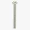 8/32 Thread Nickel Plated Steel 1-1/2in. Long Slotted Head Screw