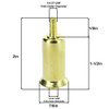 1/4-27 Female X 1/4-27 Male Thread Brass Plated Steel 1-1/2in. Riser