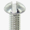 8/32 Thread Clear White Zink Plated Steel 1/2in. Long Slotted Head Screw