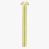 8/32 Thread Brass Plated Steel 1-1/2in. Long Slotted Head Screw