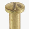 8/32 Female Thread Unfinished Brass 1/2in. Slotted Head Screw