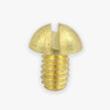 8/32 Thread Brass Plated  1/4in. Long Slotted Head Screw