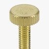 1/2in. Long - 8/32 Threaded Brass Knurled Thumb Screw