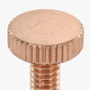 8/32 Thread Polished Copper Finish 1/2in. Long  Knurled Thumb Screw