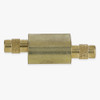Brass Suspension System Gripper Loop Block with Lock Nut for use with 1-1.5mm Steel Cable - Unfinished Brass