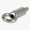 Nickel Finish Brass Suspension System Solid Loop Gripper for use with 1-1.5mm Steel Cable.