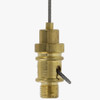 1/8ips Threaded Suspension System Wire Exit Hickey for use with 1-1.5mm Steel Cable - Unfinished Brass