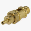 1/8ips Threaded Suspension System Wire Exit Hickey for use with 1-1.5mm Steel Cable - Unfinished Brass