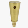 Unfinished Brass Suspension System Cone Shaped Ceiling Gripper with Side Cable Exit and Locking Nut