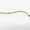 1/8ips Male Threaded 10-1/2in Long Pin-Up Bent Arm - Unfinished Brass