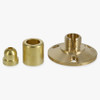 3- Hole Ceiling Attachment for use with Cable Gripper - Unfinished Brass