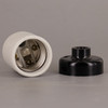 E-26 Porcelain Socket With 1/8ips Threaded Phenolic Cap. Socket Rated Maximum 660W , 250V. UL Listed