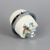 E-26 Porcelain Threaded Skirt Socket With 1/8ips Hickey And Screw Terminal Wire Connection