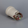 2-3/4in. E-26 Base Porcelain Lamp Socket with Screw Terminal Connection and Removable 1/8ips. Hickey