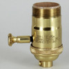 Polished Brass Finish Full Range Dimmer Uno Threaded Shell Socket with 1/8ips. Cap