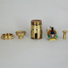 Polished Brass Finish Full Range Dimmer Uno Threaded Shell Socket with 1/8ips. Cap