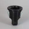 Black E-26 Base Weatherproof Phenolic Sign Socket with Snap In Mount for Use with #14 and #12 Wire