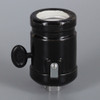 1/8ips Threaded Cap Black Antique Style ON-OFF Key Porcelain lamp socket with Clamp On Shoulder