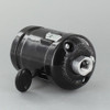 1/8ips Threaded Cap Black Antique Style ON-OFF Key Porcelain lamp socket with Clamp On Shoulder