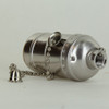 On-Off Pullchain Switch Nickel Plated E-26 Base Lamp Socket with 1/8ips Cap and Set Screw
