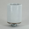 E-27 Base Porcelain Grounded Lamp Socket with 1/8ips Threaded Metal Cap. CE Approved.